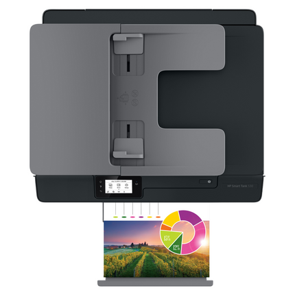Imprimante HP Smart Tank 530 multifonction couleur WI-FI avec ADF (4SB24A) à réservoir rechargeable