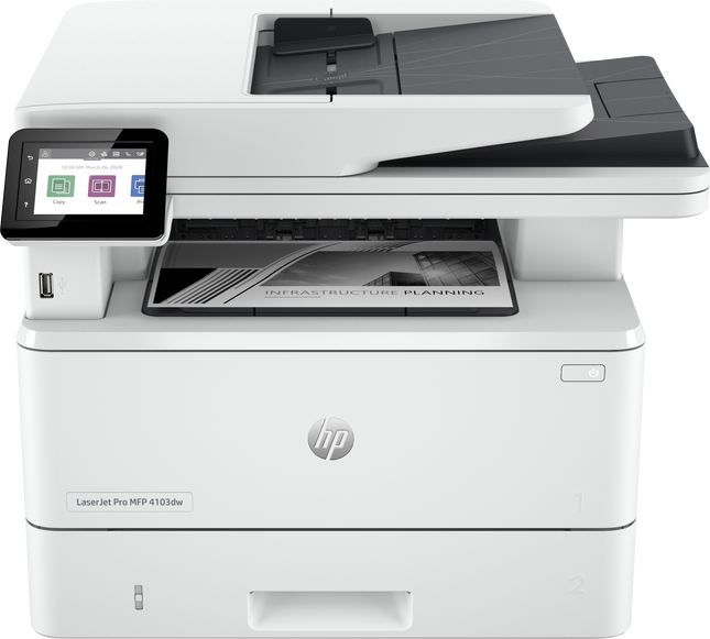Imprimante HP LaserJet Pro 4103dw Multifonction Laser Monochrome (2Z627A)